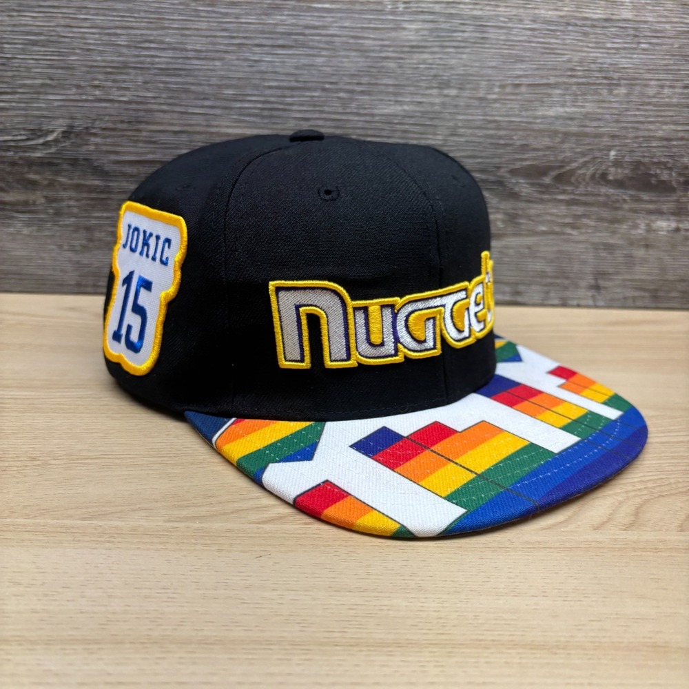Denver Nuggets Hat Fitted 7 3/8 NBA Basketball Mitchell & Ness Nikola Jokic